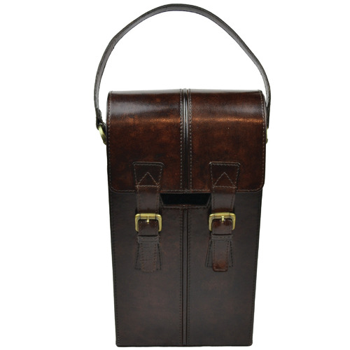 vacavaliente leather wine bag